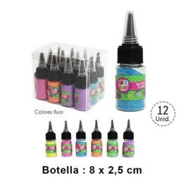 SET GLITTER FLUOR BOTLE