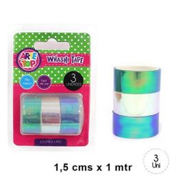 SET CINTA WASHI IRIDESCENTE