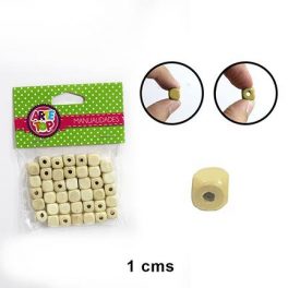 SET BEADS SQUARE NATURAL