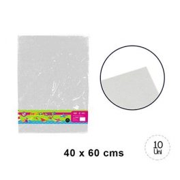 GOMA EVA GLITTER BLANCA 40X60 10 PIEZAS