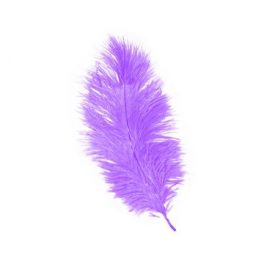 PLUMA FINA 20 CMS MORADO