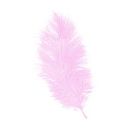 PLUMA FINA 20 CMS ROSADO