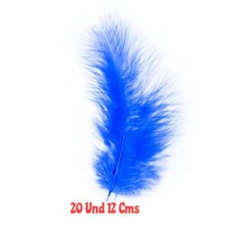 SET 20 PLUMAS 12CMS AZUL