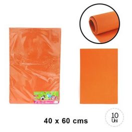 SET GOMA EVA LISA COLOR NARANJA 40 X 60 SET 10 UNID