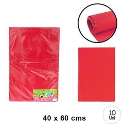 SET GOMA EVA LISA COLOR ROJO 40 X 60 SET 10 UNID