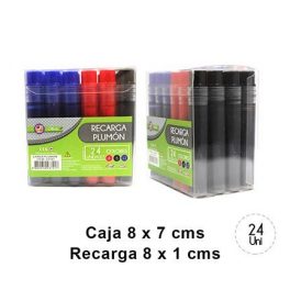 CAJA 24 RECARGA PLUMON PIZARRA