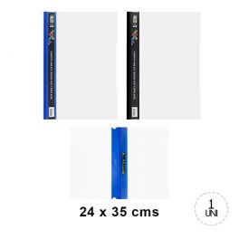 CARPETA VINILICA TRANSPARENTE FAST OFICIO BORDE AZUL CARPETA VINILICA TRANSPARENTE FAST OFICIO BORDE AZUL