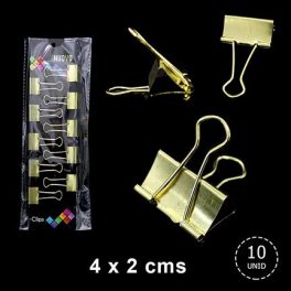 SET APRETADOR 4 X 2CM GOLDEN X10PCS