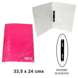 ARCHIVADOR RAPIDO PLASTIFICADO FUCSIA