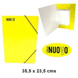 CARPETA CON ELASTICO AMARILLO OFICIO