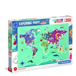 Puzzle 250 Pcs Mapa Mundo Costumbres