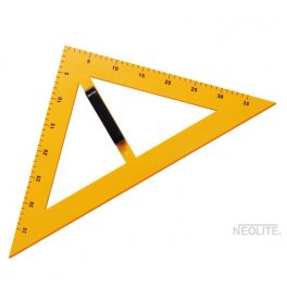 ESCUADRA PLASTICA GRANDE 45 GRADOS X40CM - NEOLITE