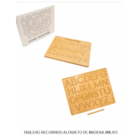 TABLERO RECORRIDO ALFABETO DE MADERA ML053