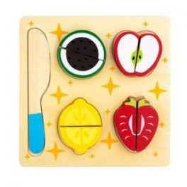 PUZZLE FRUTAS PARA CORTAR MADERA C/BASE KU1911398