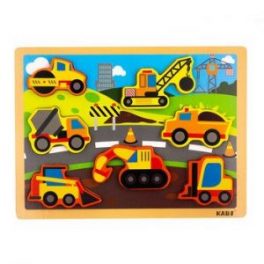 PUZZLE ENCAJ/MADERA VEHICULOS DE CONTRUC KK1911359