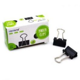 CLIP DOBLE - APRETADOR 15MM CAJA 12 UN.NEGRO