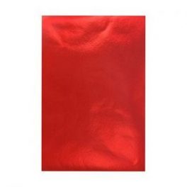 PAPEL METALICO 80GR. ROJO 50X70CM (50-500)