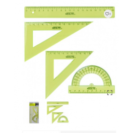 SET GEOMETRIA GREEN 20CM 4PZS (001) NEOLITE