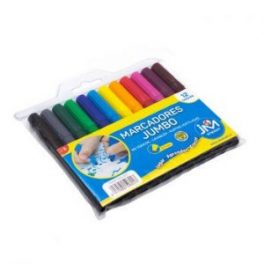 MARCADOR JUMBO 12 COLORES LAVABLE