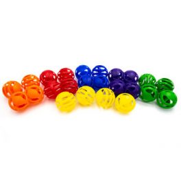 PELOTAS DE CONTRUCCION ENCAJABLES 24 UNIDADES 7.5 CM E26