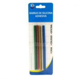 BARRA SILIC.DELGADA GLITTER 15CM.5 UNID.(24)