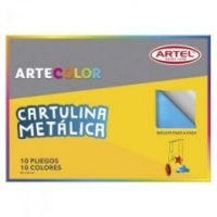 ARTECOLOR CARTULINA METALICA 10H