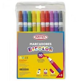 ESTUCHE 10 MARCADORES DOBLES 20 COLORES ARTEL