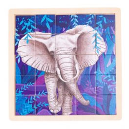 PUZZLE ELEFANTE MADERA 25PZS (056) DACTIC