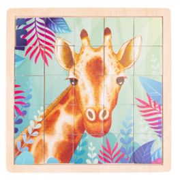 PUZZLE JIRAFA MADERA 25PZS (057) DACTIC