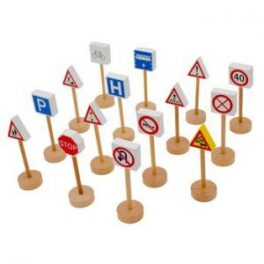 SET DE SIGNOS DE TRANSITO MADERA 15 P. EZ5052