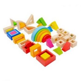 JUEGO DE CONSTRUCCION MADERA/ACRILICO 37 PCS