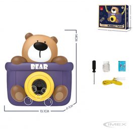 MAQUINA FOTO LANZA BURBUJA OSO (106) TOYS