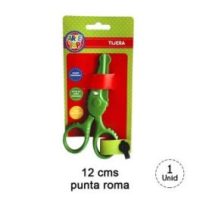 TIJERA 12 CM PLASTICA COCODRILO PRIMER CORTE