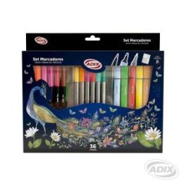 SET MARCADOR 36U + BLOCK (046) ADIX