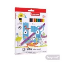 LAPICES TRIANGULARES 12 COLORES SACAPUNTAS