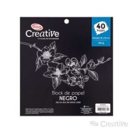 BLOCK PAPEL NEGRO 16X16CM 40H 150G (037) CREATIVE