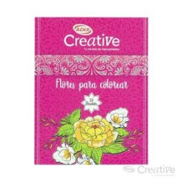 LIBRO PARA PINTAR FLORES (025) CREATIVE