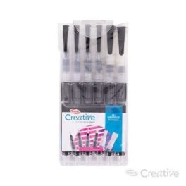 SET AQUA BRUSH DIFERENTES PUNTAS 6U (021) CREATIVE