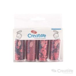 SET CONFETI/GLITTER ROJO 4U (022) CREATIVE