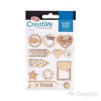 STICKER FIGURA MADERA (007) CREATIVE