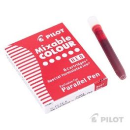 CARTUCHO LAPICERA PARALLEL 6U ROJO PILOT