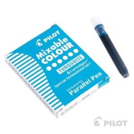 CARTUCHO LAPICERA PARALLEL 6U TURQUESA PILOT