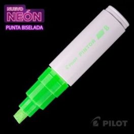 MARCADOR PINTOR BISELADO VERDE NEON PILOT
