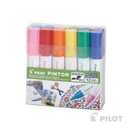 SET PINTOR MEDIO 12U SURTIDO PILOT