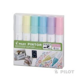 SET PINTOR MEDIO 6U PP+VP+LP+GP+YP+W PILOT