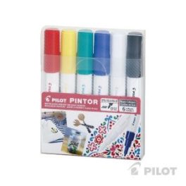 SET PINTOR EXTRA FINO 6U B+R+L+G+Y+W PILOT