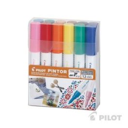 SET PINTOR FINO 12U SURTIDO PILOT