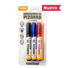 PLUMON PIZARRA ADETEC - NEGRO/ROJO/AZUL 3 UNI