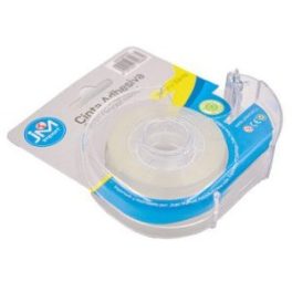 CINTA ADHESIVA CON DISPENSADOR INVISIBLE 18MMX33 MT.