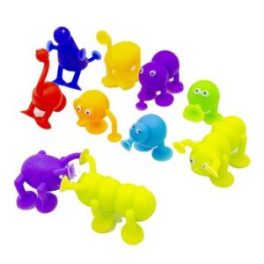 ANIMALES FLEXIBLES CON VENTOSAS 10 PIEZAS